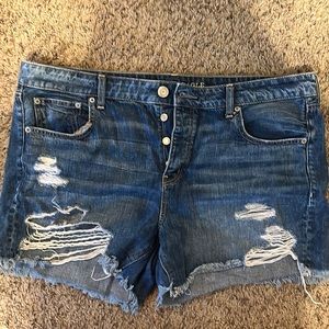 American Eagle Tomgirl Midi Jean Shorts